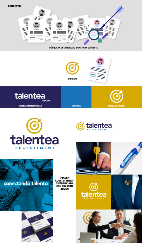 Logo branding development Talentea Lleida