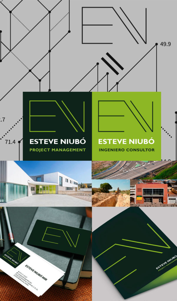 Desarrollo logotipo Branding para Esteve Niubó