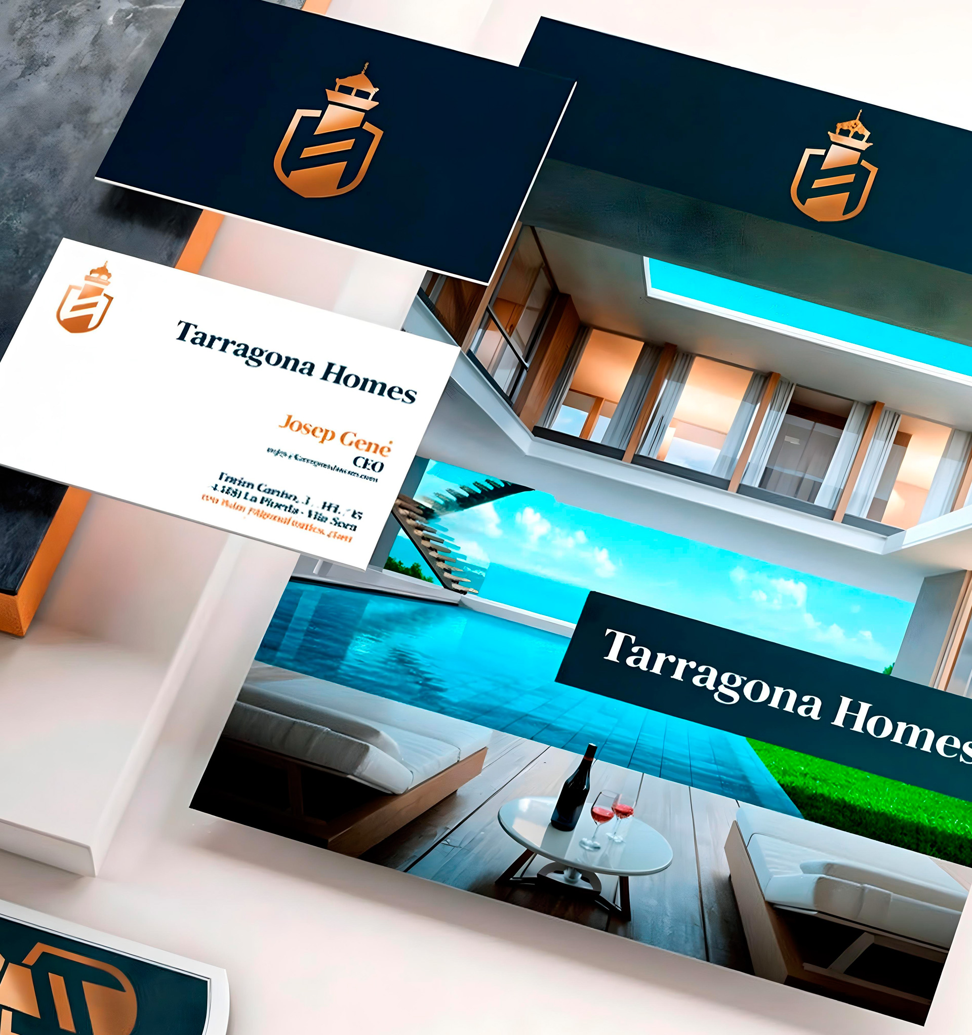 Diseño de Branding para Tarragona Homes, Real Estate
